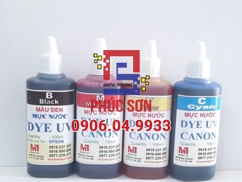 So sánh mực Dye và mực Pigment cho Máy in phun khổ lớn