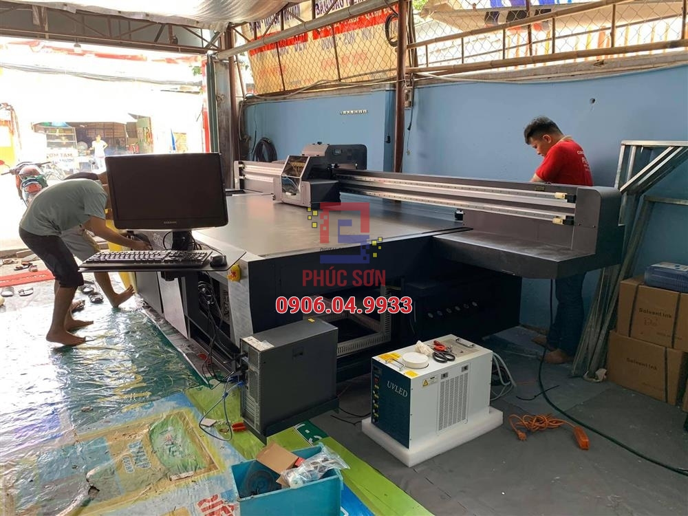 Bàn giao và lắp đặt máy in uv phẳng