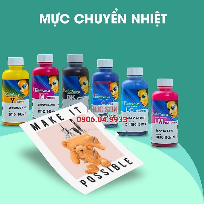 Sử dụng đúng loại mực in và giấy in chuyển nhiệt giúp bản in sắc nét, chân thực
