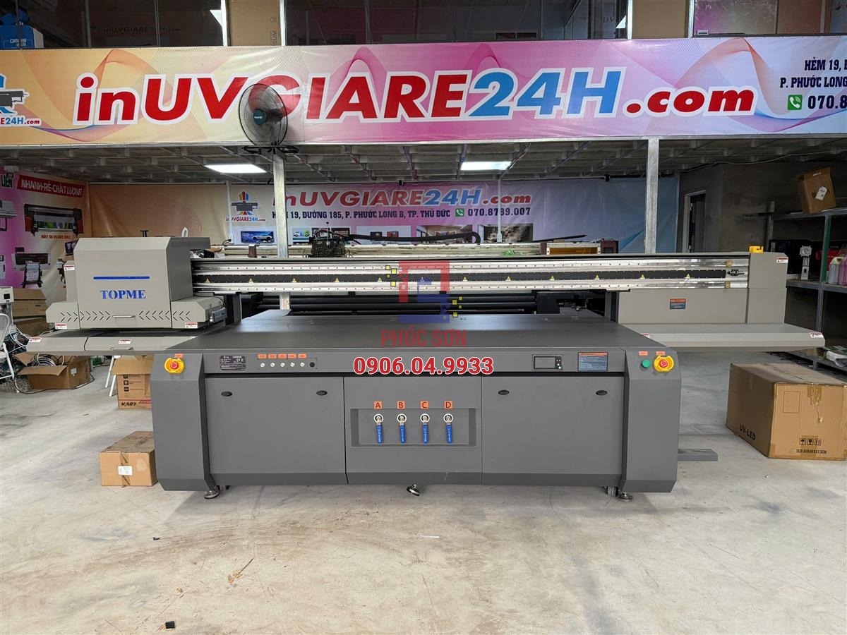 Máy in UV phẳng Topme 2513, rây từ tính nam châm