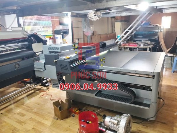 Máy in UV phẳng Renau 1610 (khổ in hoạt động 160cm * 100cm)