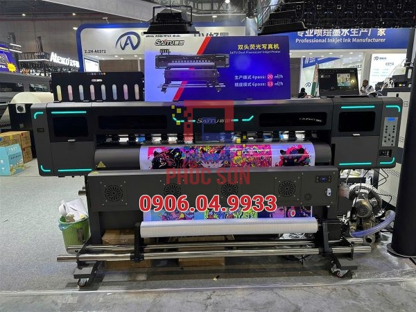 Máy in Saitu 1608Q 1.6m sử dụng 8 màu
